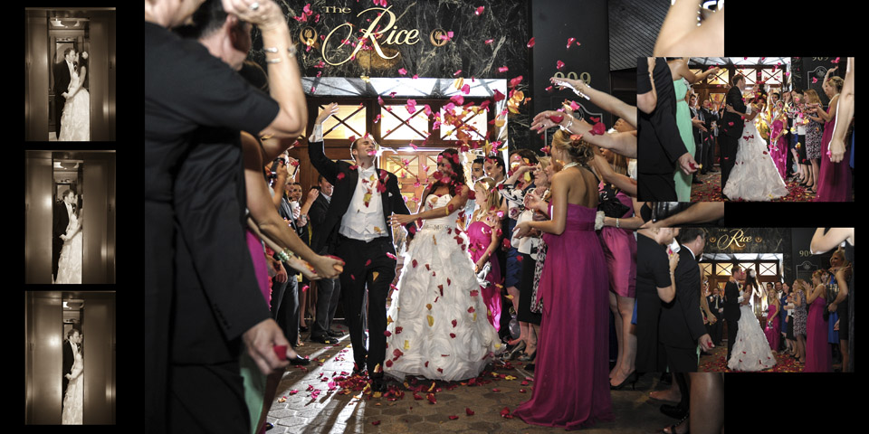 Houston wedding photography at Rice Crystal Ballroom